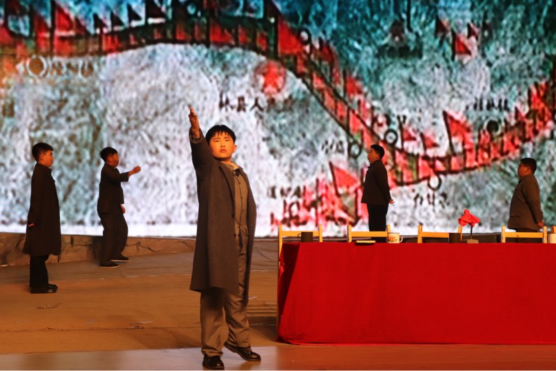 少年版话剧《红旗渠》之【红旗渠干部学院】专场演出圆满成功